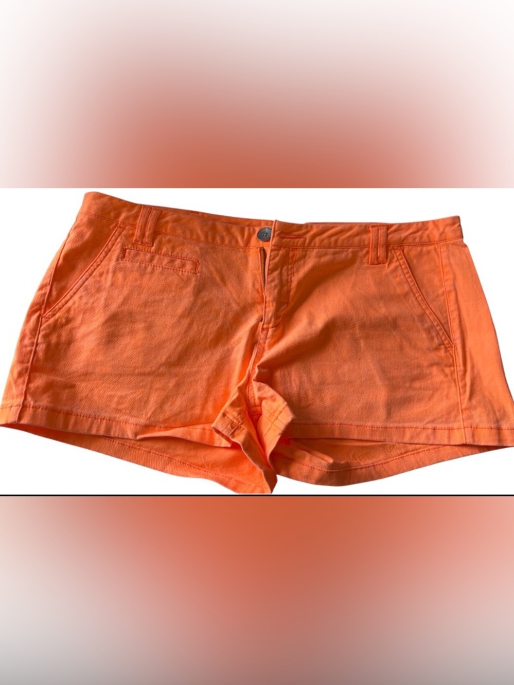 Express women’s Bright Orange Flat-Front Shorts
